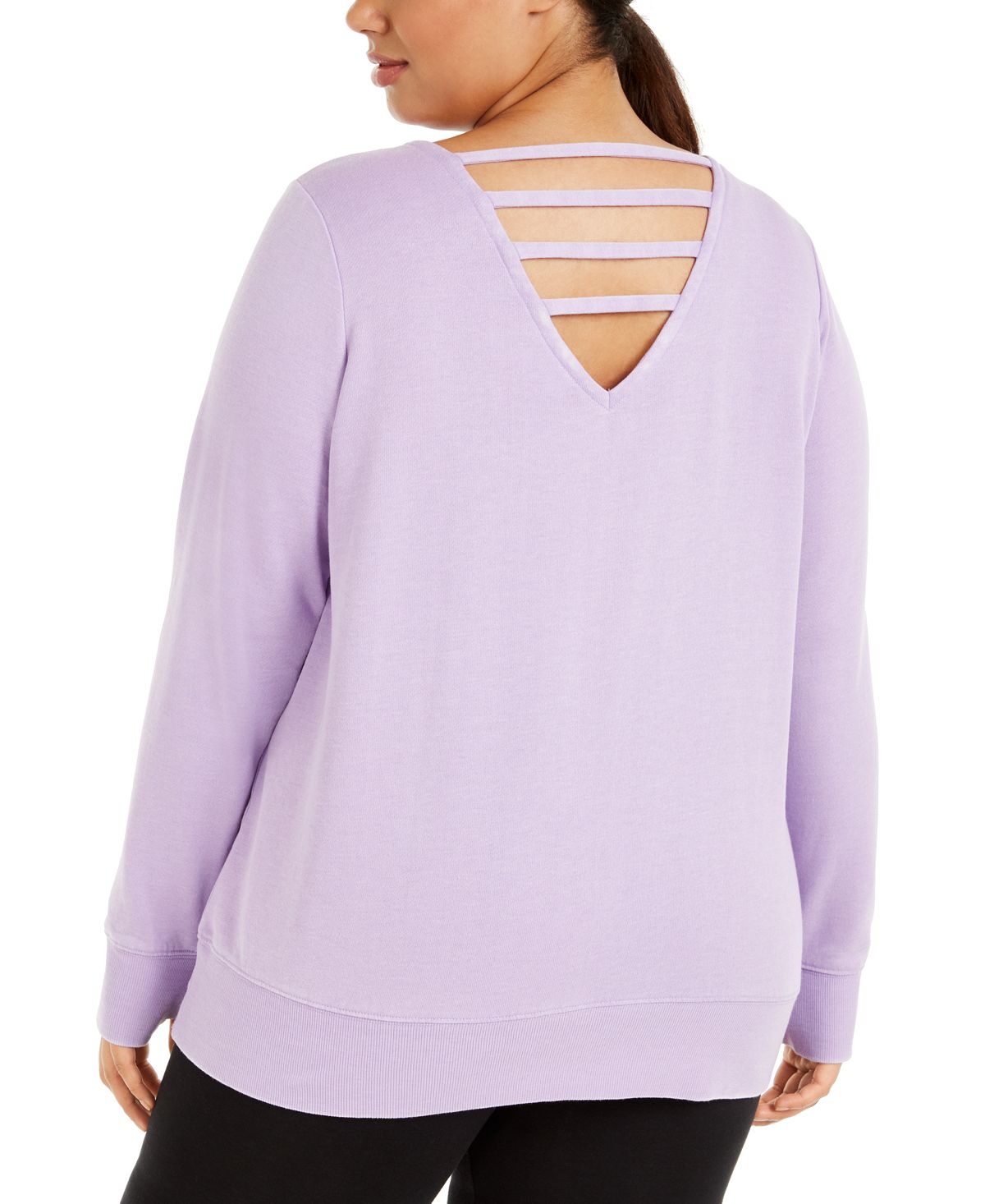 Ideologia Feminina Plus You Are Beautiful Moletom Gráfico Roxo Tamanho 3X