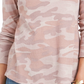 Camiseta térmica feminina de algodão estampado Style &amp; Co, rosa, tamanho PS
