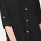Camisa utilitária feminina Charter Club, preta, tamanho XX-G