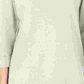 Karen Scott Moletom feminino esportivo de algodão com tachas e manga 3/4, branco, tamanho X-S