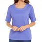 Karen Scott Top Feminino Algodão Anel Roxo Tamanho P
