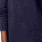 Karen Scott Suéter Feminino Azul Marinho Texturizado com Manchas Manga Longa Gola Joia Azul Marinho PS/M-