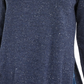 Suéter feminino de algodão com gola redonda Maison Jules, azul, tamanho X-S