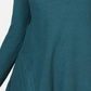 Suéter túnica feminino estilo &amp; co, comprimento alto e baixo, verde, tamanho extrapequeno