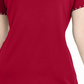 Karen Scott Top Feminino com Tachas e Decote em V Vermelho Tamanho P