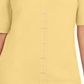 Karen Scott Top Feminino de Algodão com Tachas e Fenda Amarela Tamanho P