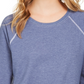 Moletom feminino com costura contrastante Style &amp; Co, azul, tamanho XX-G