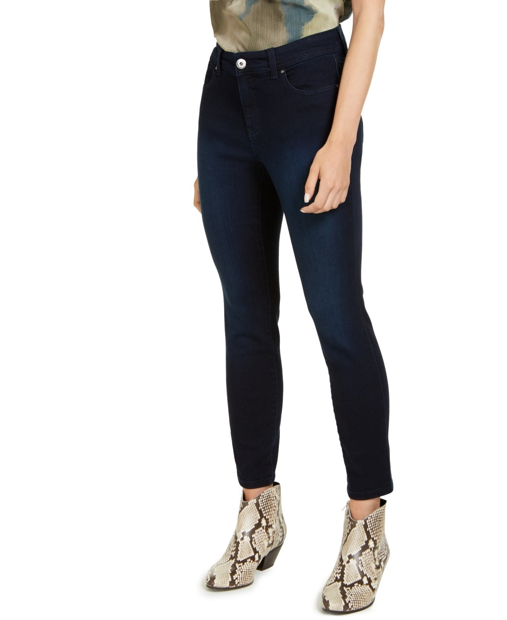 Calça jeans skinny feminina INC International Concepts com controle de barriga, azul brilhante, tamanho 0