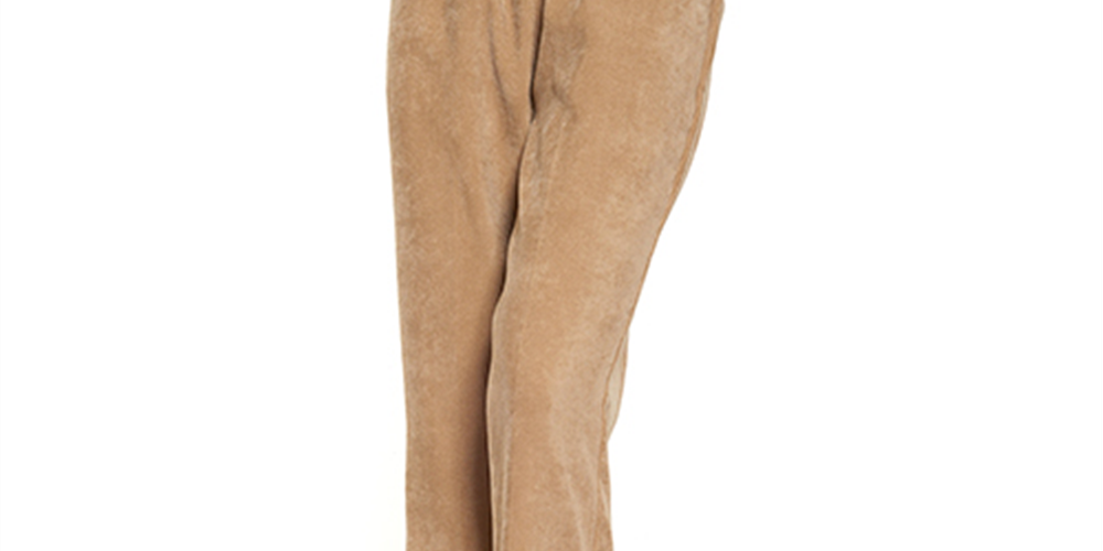 Calça feminina Alfred Dunner Casual Classics com perna reta, tamanho 12P, branca