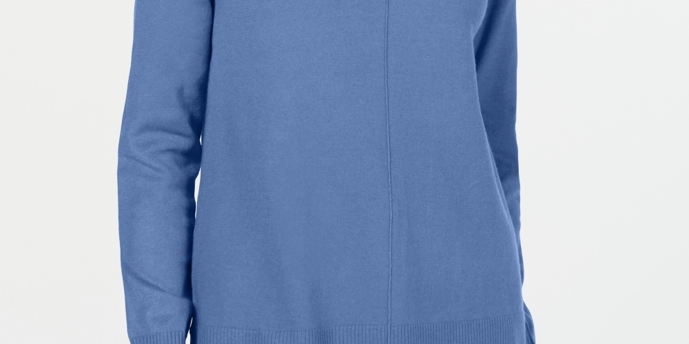 Karen Scott Suéter Feminino Gola V Azul Tamanho P