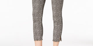 Calça Alfani Feminina Petite Fringe Hem Ankle, Cinza, Tamanho 14 Petite