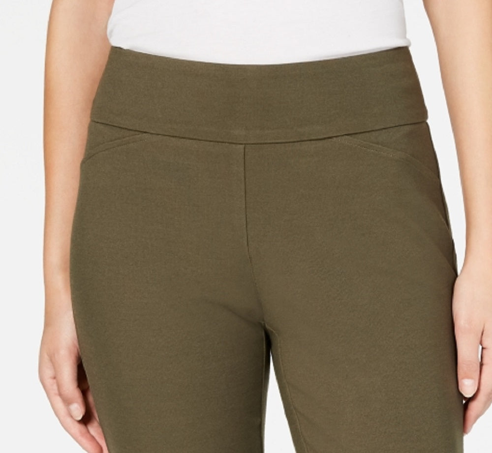 Calça Ponte Feminina Cambridge Pull-On Charter Club Verde Tamanho 14