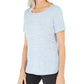 Karen Scott Blusa Space-Dyed Feminina Roxa Tamanho P