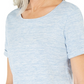 Karen Scott Blusa Space-Dyed Feminina Roxa Tamanho P