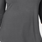 JM Collection Blusa feminina com ombros descobertos, cor carvão, tamanho pequeno e pequeno
