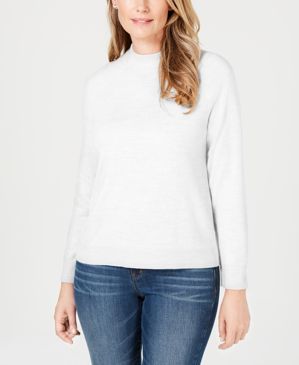 Karen Scott Suéter Feminino Gola Falsa Branco Tamanho PL