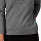 Karen Scott Suéter Henley Feminino de Algodão com Alças, Cinza Escuro, Tamanho Pequeno