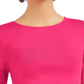 Suéter feminino Bar III com decote redondo e corte justo, vermelho, tamanho XX-G