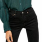 Blusa Emma com botões e ilhós, tamanho X-S, feminina, verde, Free People