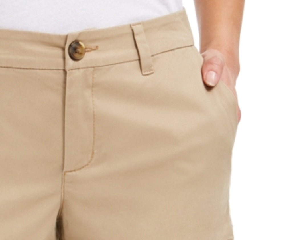 Shorts chino feminino Style &amp; Co marrom tamanho 16