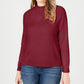 Karen Scott Suéter Feminino Gola Falsa Vermelho Tamanho PL