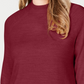 Karen Scott Suéter Feminino Gola Falsa Vermelho Tamanho PL