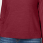 Karen Scott Suéter Feminino Gola Falsa Vermelho Tamanho PL
