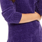 Suéter feminino de gola alta com fios metálicos, pequeno, estilo &amp; co, roxo, tamanho PP