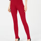 Calça skinny feminina de cintura alta INC International Concepts, vermelha, tamanho 4