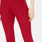 Calça skinny feminina de cintura alta INC International Concepts, vermelha, tamanho 4