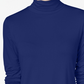 Blusa feminina de gola alta JM Collection, azul, tamanho X-S