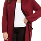 Jaqueta suéter feminina Alfani Plus Size vermelha tamanho 4X