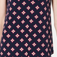 Blusa estampada sem mangas feminina Charter Club, azul, tamanho pequeno