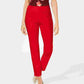 Calça feminina Charter Club Petite Pull-On Ponté-Knit vermelha tamanho 2P
