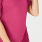 Thalia Sodi Top Feminino com Manga Cotovelo e Decote em V Rosa Tamanho XS