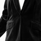 Blazer de veludo feminino INC International Concepts, preto, tamanho 4X