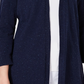Karen Scott Cardigan Feminino Pequeno com Frente Aberta Azul Marinho Tamanho PM
