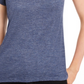 Camiseta feminina lisa com amarração nas costas Maison Jules, azul, tamanho XX-G