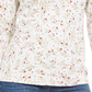 Karen Scott Blusa Feminina Estampada Wheat Fields Gola Simulada Branca Tamanho Pequeno
