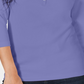 Camisa Henley de algodão pequena Karen Scott feminina, roxa, tamanho pequeno