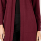 Cardigan Duster Feminino JM Collection Frente Aberta Vermelho Tamanho Pequeno X-Grande