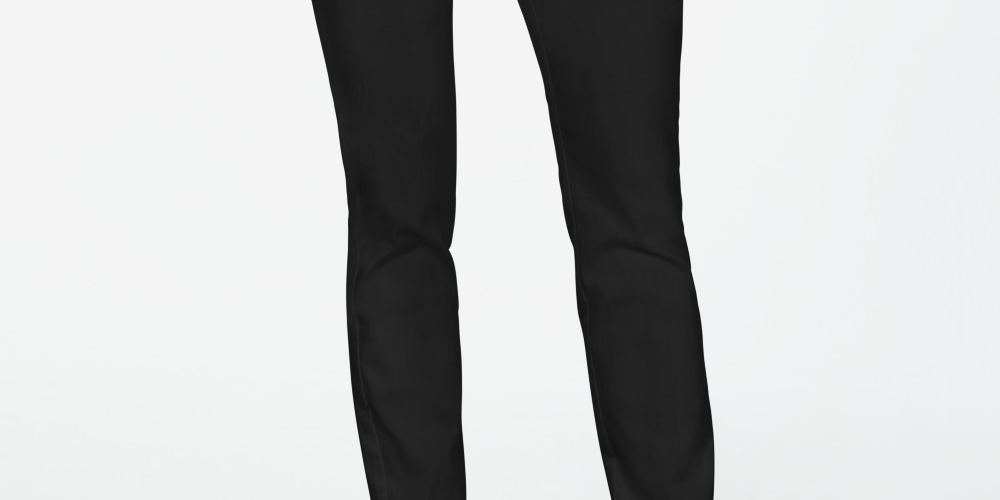 Calça skinny feminina Charter Club Chelsea Stretch Twill preta tamanho 4 Petite