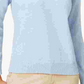 Karen Scott Suéter Feminino Azul Claro Manga Longa Gola Alta Tamanho Pequeno X-Grande
