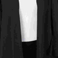 Cardigan feminino Alfani com manga amarrada, preto, tamanho pequeno, extragrande