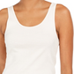 Regata feminina de algodão estilo &amp; co, branca, tamanho médio