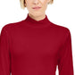 Blusa de gola alta feminina Style &amp; Co vermelha tamanho grande