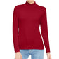 Blusa feminina com gola falsa, vermelha, tamanho extragrande, da Style &amp; Co