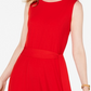 Vestido midi feminino Charter Club com amarração na cintura, tamanho grande, vermelho