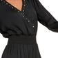 Vestido feminino com babados e tachas da INC International Concepts, preto, tamanho PL