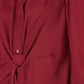 Blusa feminina Alfani Petite Twist com botões na frente, tamanho vinho, pequena, extragrande